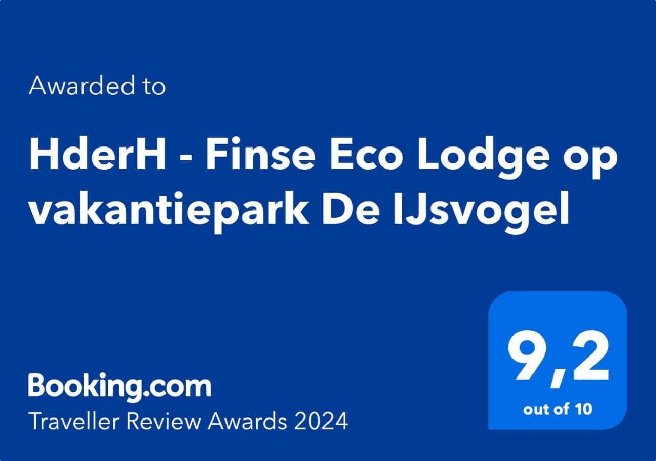 Hderh - Eco Lodge Op Vakantiepark De Ijsvogel, Zwembaden, Kids Fun, Natuur En Rust Voorthuizen Exteriör bild